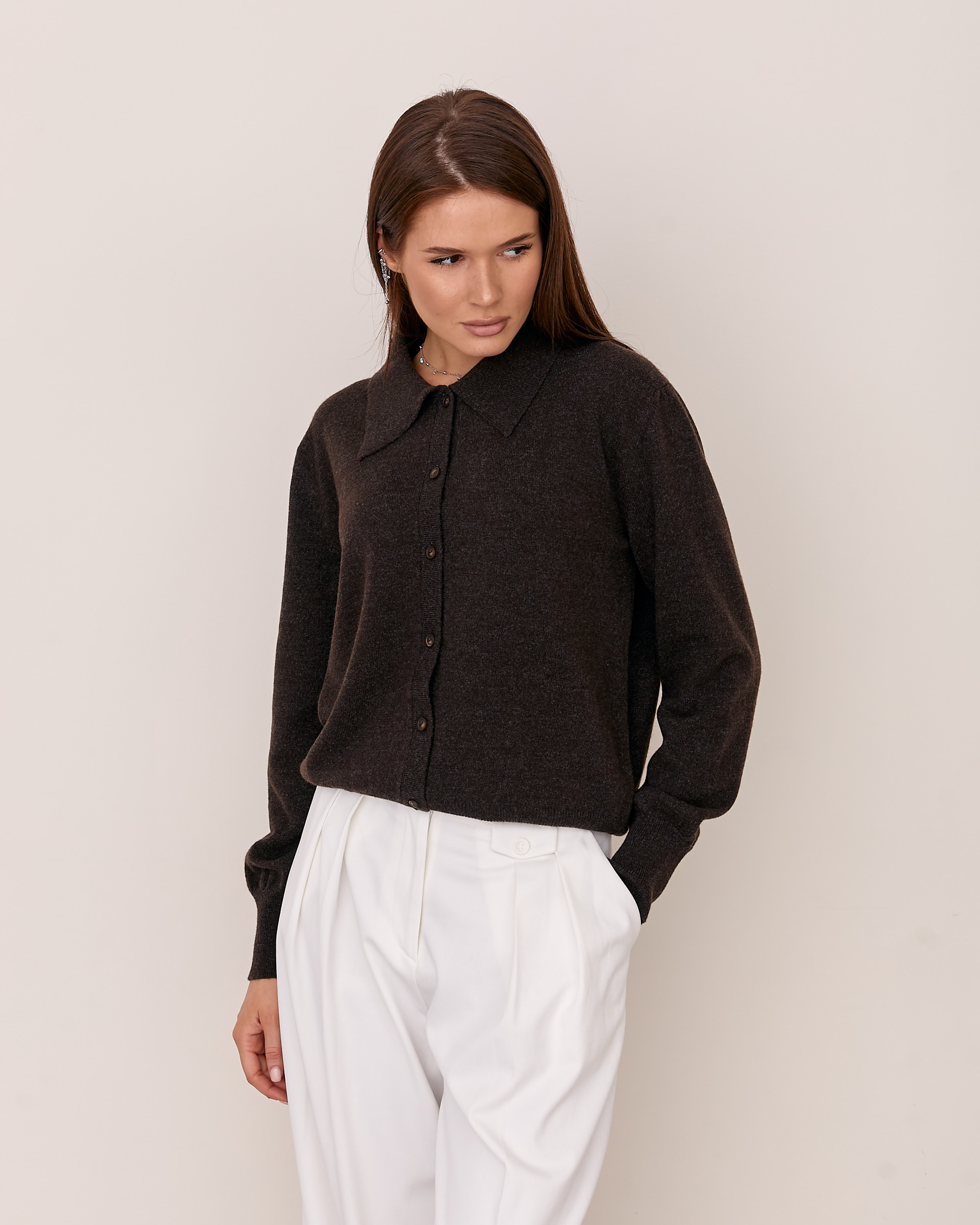 Viviami 0232 Кардиган з коміром поло