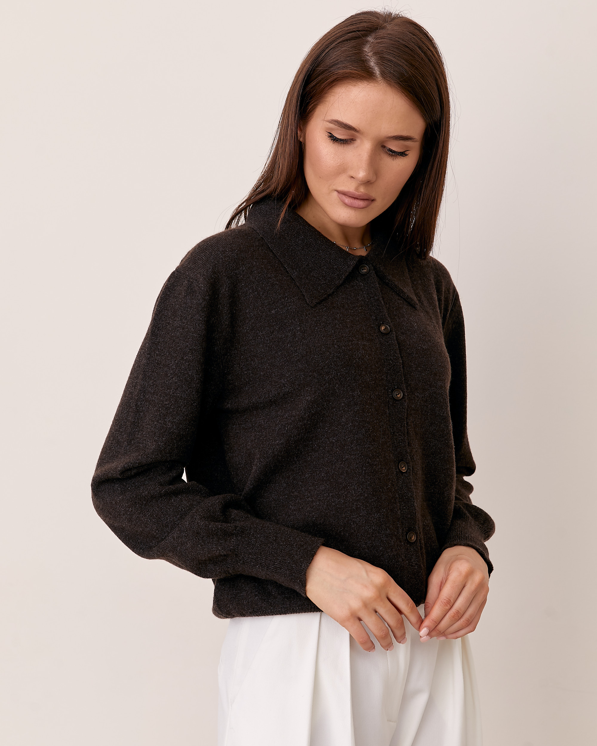 Viviami 0232 Кардиган з коміром поло