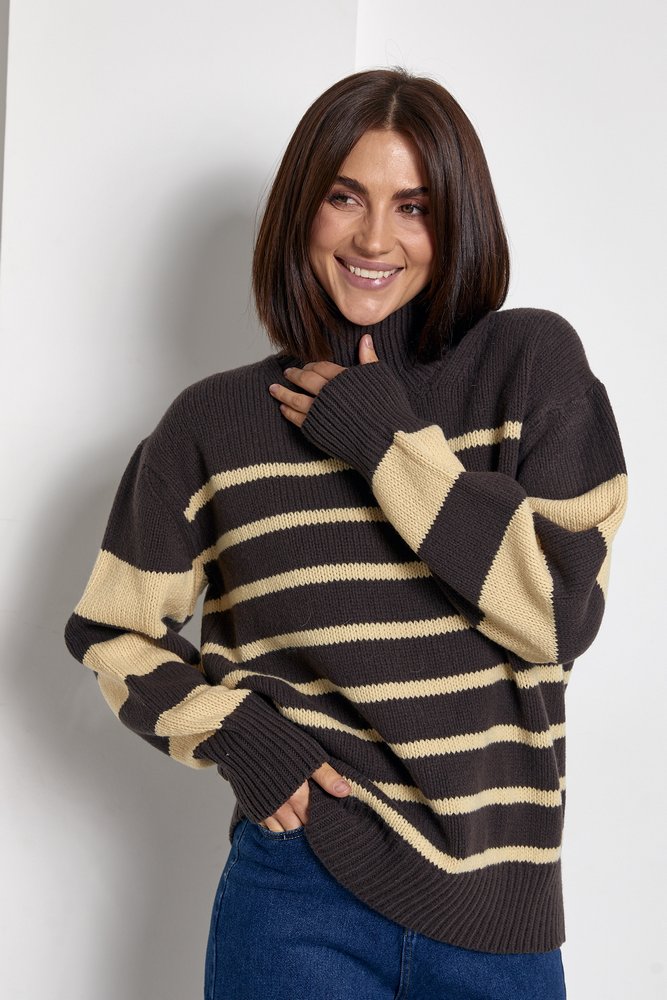 Viviami 0169 Светр жіночий в полоску