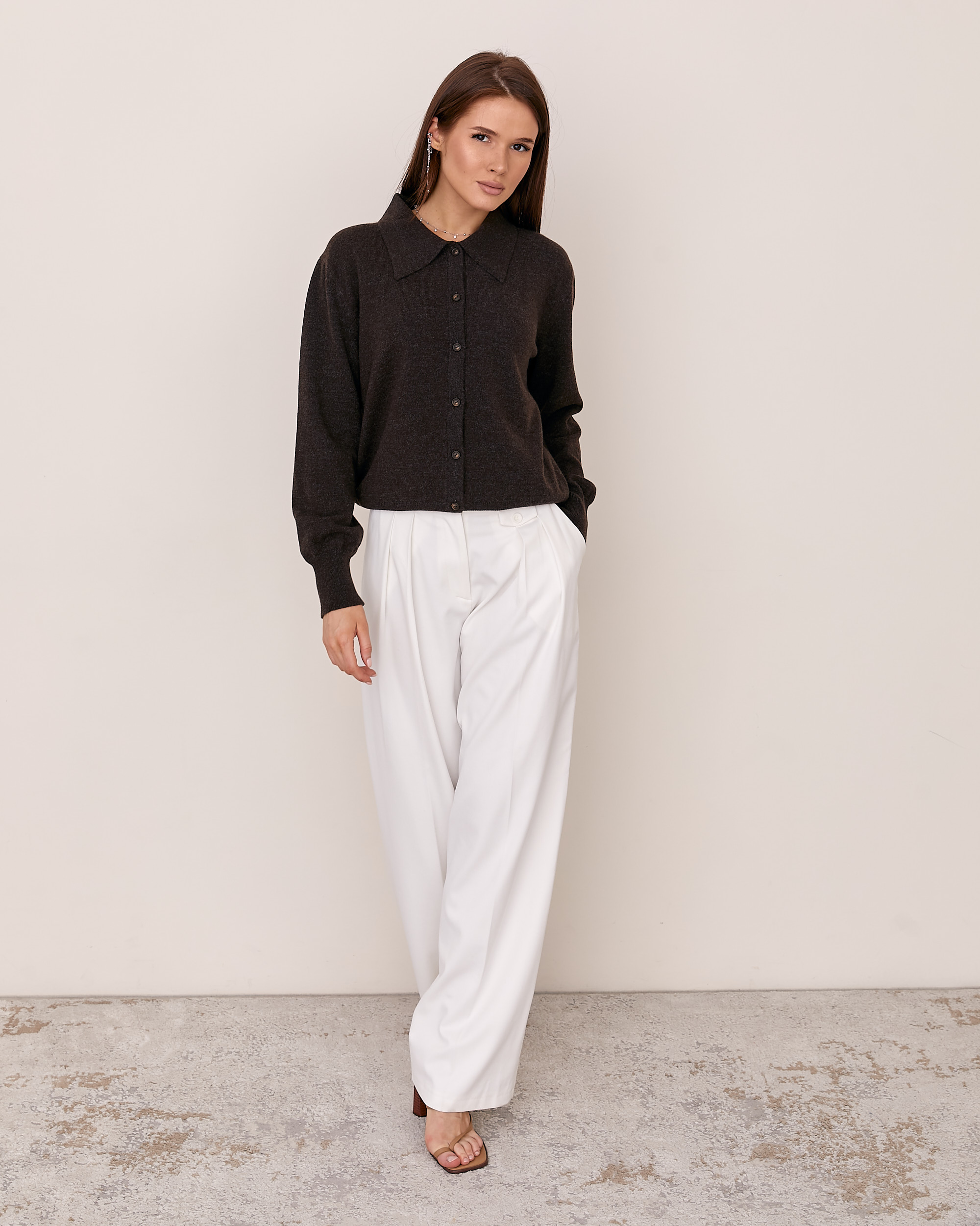 Viviami 0232 Кардиган з коміром поло